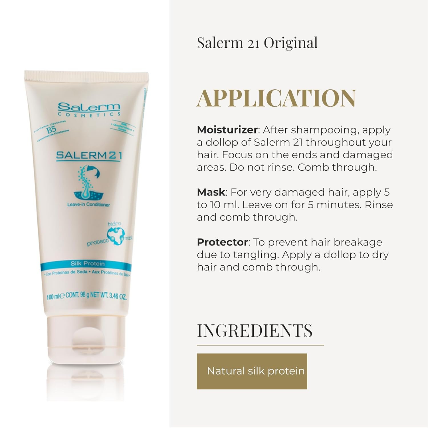 Salerm 21 Silk Protein 100ML - Imagen 4