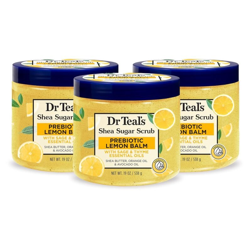 Dr Teal's Prebiotic Lemon Balm Scrub